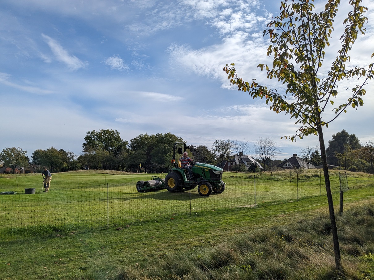 Aanleg nieuwe hole De Keppelse Golfclub